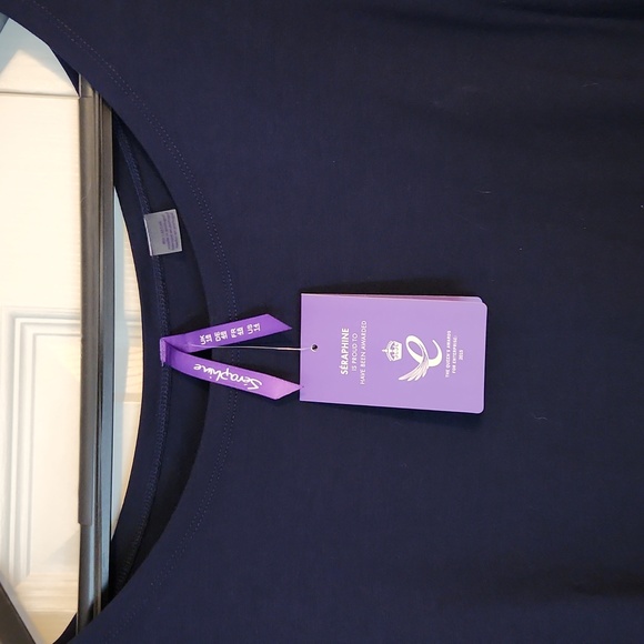 Navy Seraphine Maternity Dress NWT - Picture 2 of 5